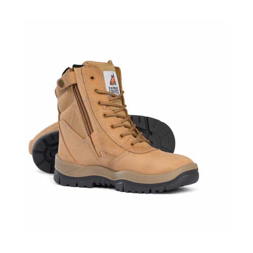 WORKWEAR, SAFETY & CORPORATE CLOTHING SPECIALISTS - High Leg ZipSider Boot - Wheat