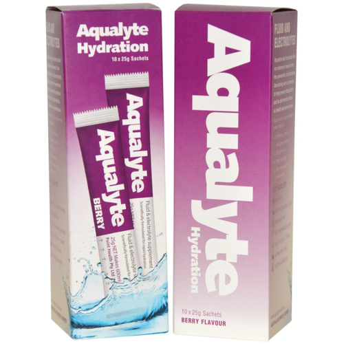 WORKWEAR, SAFETY & CORPORATE CLOTHING SPECIALISTS - Aqualyte - Berry Flavour, 25g Sachets, Box of 10