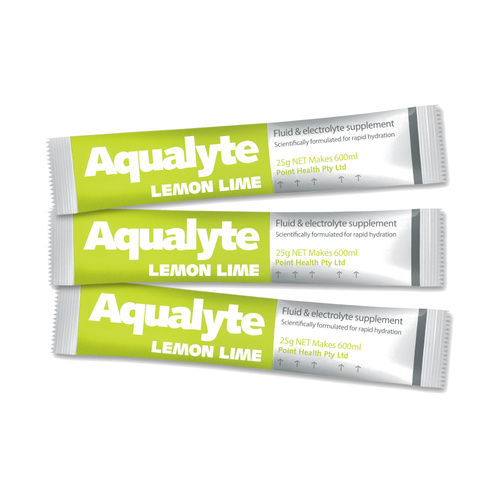 WORKWEAR, SAFETY & CORPORATE CLOTHING SPECIALISTS - Aqualyte Electrolyte Powder Lemon Lime Flavoured Sachets 25g x 250