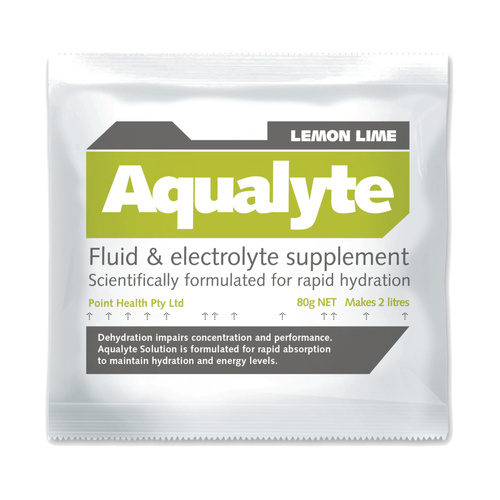 WORKWEAR, SAFETY & CORPORATE CLOTHING SPECIALISTS - Aqualyte Electrolyte Powder Lemon Lime Flavoured Sachets 80g x 100