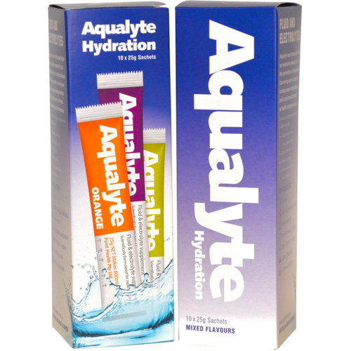 WORKWEAR, SAFETY & CORPORATE CLOTHING SPECIALISTS - Aqualyte - Mixed Flavours, 25g Sachets, Box of 10