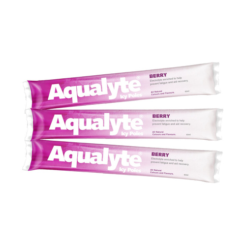 WORKWEAR, SAFETY & CORPORATE CLOTHING SPECIALISTS - Aqualyte Icy Pole - Berry Flavour, 60ml, Box of 50