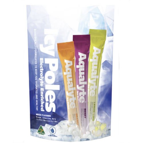 WORKWEAR, SAFETY & CORPORATE CLOTHING SPECIALISTS - Aqualyte Icy Pole - Mixed Flavour, 90ml, Bag of 10