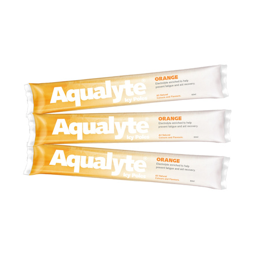 WORKWEAR, SAFETY & CORPORATE CLOTHING SPECIALISTS Aqualyte Icy Pole - Orange Flavour, 60ml, Box of 50
