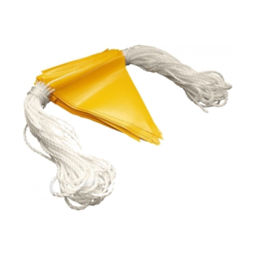 WORKWEAR, SAFETY & CORPORATE CLOTHING SPECIALISTS - Maxisafe Yellow Bunting Flag Line - 30m