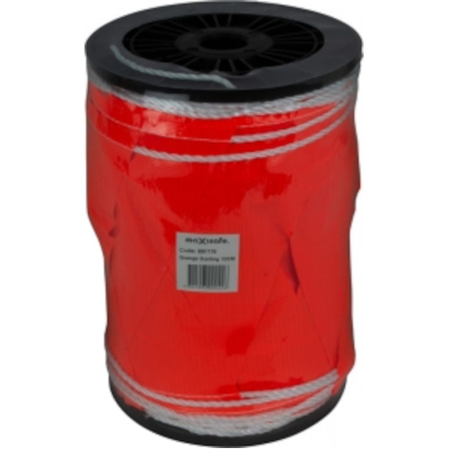 WORKWEAR, SAFETY & CORPORATE CLOTHING SPECIALISTS Maxisafe Orange Bunting Flag Line on Reel - 100m