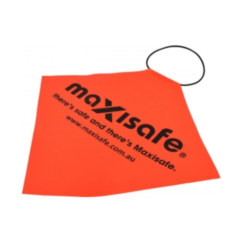 WORKWEAR, SAFETY & CORPORATE CLOTHING SPECIALISTS - Maxisafe Orange Long load flag, 30 x 30cm