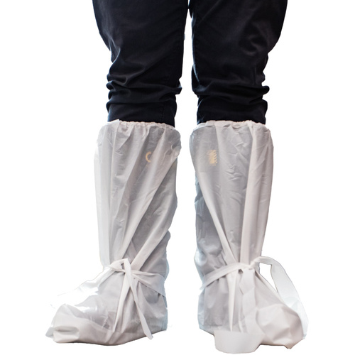 WORKWEAR, SAFETY & CORPORATE CLOTHING SPECIALISTS Waterproof CPE Boot Cover - pack of 25 pairs
