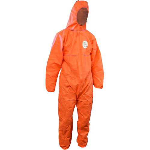 WORKWEAR, SAFETY & CORPORATE CLOTHING SPECIALISTS - 'Chemguard' SMS disposable coveralls - orange - Medium