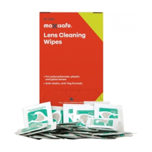 WORKWEAR, SAFETY & CORPORATE CLOTHING SPECIALISTS Maxisafe Anti-Fog Lens Cleaning Satchets