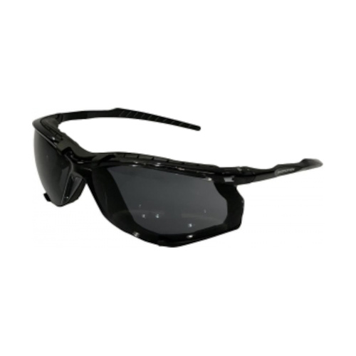WORKWEAR, SAFETY & CORPORATE CLOTHING SPECIALISTS Swordfish Safety Glasses with Anti-Fog - Smoke Lens, assembled with gasket
