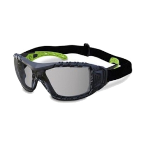 WORKWEAR, SAFETY & CORPORATE CLOTHING SPECIALISTS - Evolve Smoke Safety Glasses with Gasket & Headband