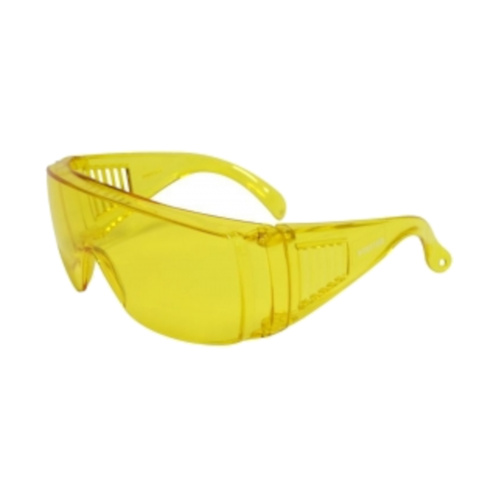 WORKWEAR, SAFETY & CORPORATE CLOTHING SPECIALISTS - Visispec Amber Safety Glasses with Anti-Fog
