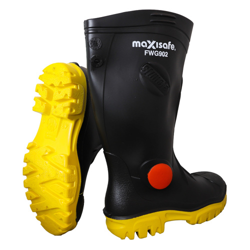 WORKWEAR, SAFETY & CORPORATE CLOTHING SPECIALISTS FOREMAN Black with Safety Toecap - size 4