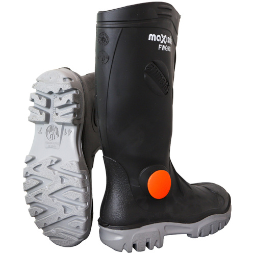 WORKWEAR, SAFETY & CORPORATE CLOTHING SPECIALISTS - SUPERINTENDANT Black with Safety Toecap & Steel Midsole - size 4