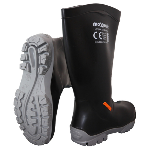 WORKWEAR, SAFETY & CORPORATE CLOTHING SPECIALISTS Shova Black Non-safety Gumboot - size 4