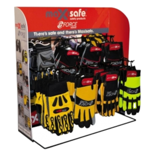 WORKWEAR, SAFETY & CORPORATE CLOTHING SPECIALISTS - 3 Tier, 8 Hook Glove Merchandiser