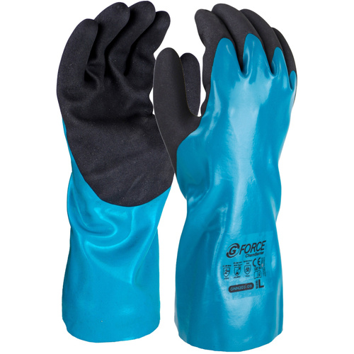 WORKWEAR, SAFETY & CORPORATE CLOTHING SPECIALISTS G-Force Chembarrier Glove, 30cm - Small