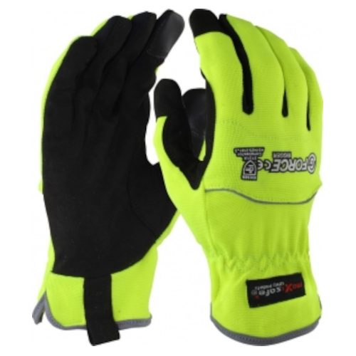 WORKWEAR, SAFETY & CORPORATE CLOTHING SPECIALISTS - G-Force HiVis Synthetic Riggers Glove