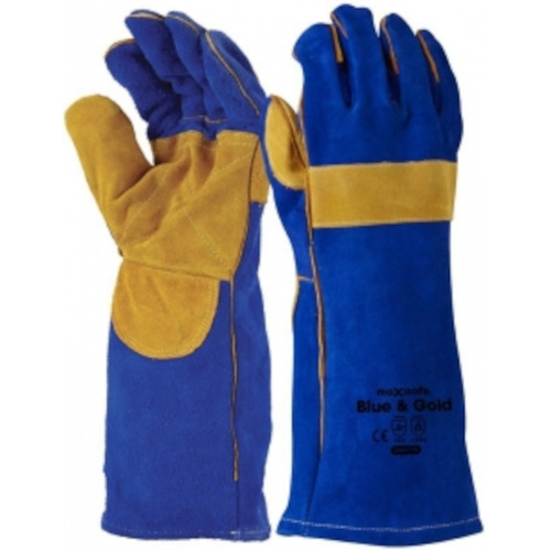 WORKWEAR, SAFETY & CORPORATE CLOTHING SPECIALISTS Blue Flame  Welders with yellow reinforced palm