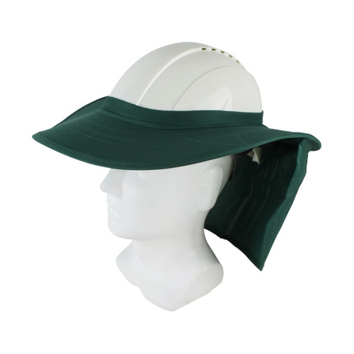 WORKWEAR, SAFETY & CORPORATE CLOTHING SPECIALISTS - Hard Hat Brim with Neck Flap