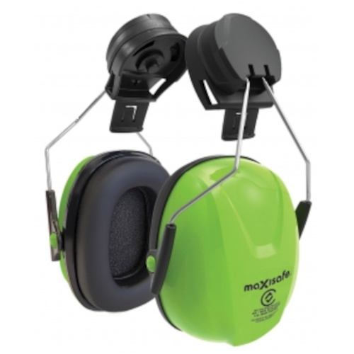 WORKWEAR, SAFETY & CORPORATE CLOTHING SPECIALISTS Maxisafe Helmet Earmuffs with 25mm clip & Soft PVC Cushions