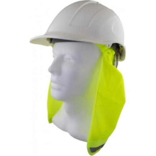 WORKWEAR, SAFETY & CORPORATE CLOTHING SPECIALISTS Maxisafe Hard Hat Neck Flap - Yellow
