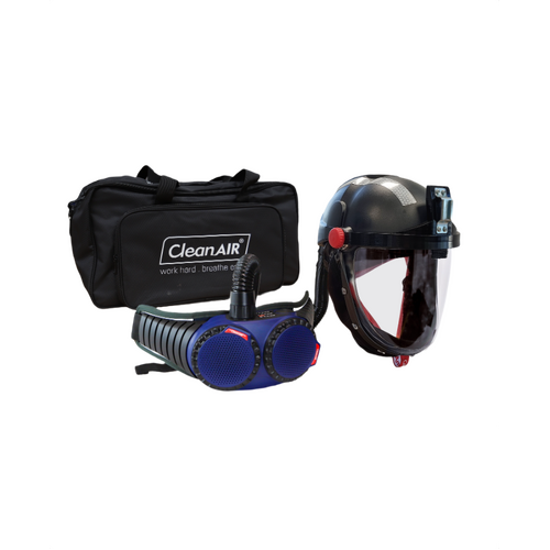 WORKWEAR, SAFETY & CORPORATE CLOTHING SPECIALISTS CA-40G Tunnelling Kit with cylindrical visor and AerGO PAPR unit   includes lamp bracket and reflective tape