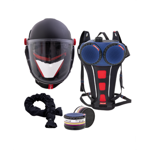 WORKWEAR, SAFETY & CORPORATE CLOTHING SPECIALISTS CleanAIR Smelter Kit with Backpack Harness, CA-40G and AerGO PAPR