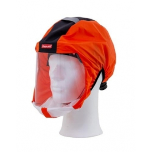 WORKWEAR, SAFETY & CORPORATE CLOTHING SPECIALISTS - CleanAir Protective Short Respiratory Hood CA-1 - Orange