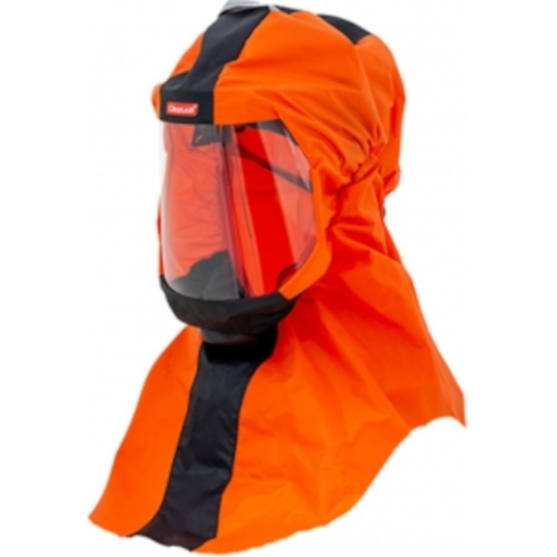 WORKWEAR, SAFETY & CORPORATE CLOTHING SPECIALISTS - CleanAir Protective Long Respiratory Hood CA-2, Orange