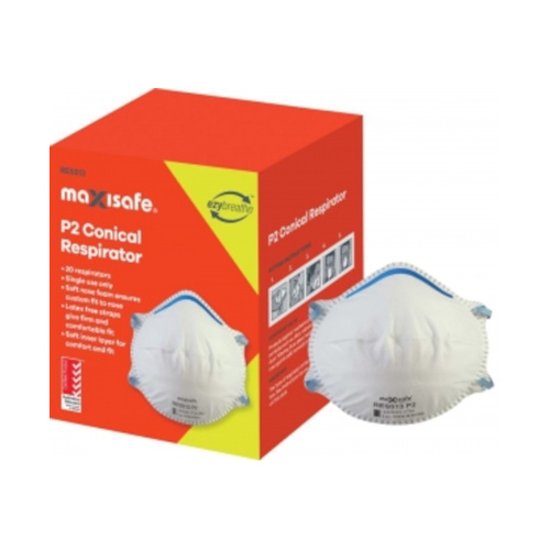 WORKWEAR, SAFETY & CORPORATE CLOTHING SPECIALISTS - Maxisafe Conical P2 Respirator, box of 20