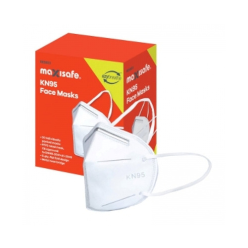 WORKWEAR, SAFETY & CORPORATE CLOTHING SPECIALISTS - KN95 Flatfold mask with earloops, box 20