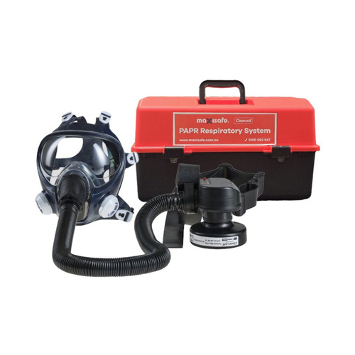 WORKWEAR, SAFETY & CORPORATE CLOTHING SPECIALISTS CleanAir PAPR with Full Face Mask, Hose & Belt