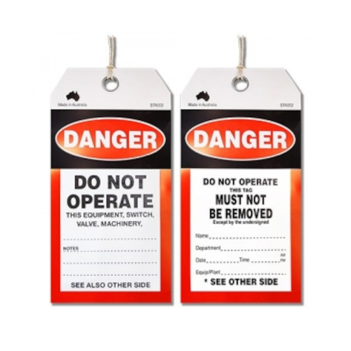 WORKWEAR, SAFETY & CORPORATE CLOTHING SPECIALISTS - Safety Tag  Danger Do Not Operate    Pk 100