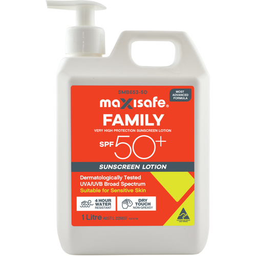 WORKWEAR, SAFETY & CORPORATE CLOTHING SPECIALISTS SPF 50+ sunscreen - 1ltr pump