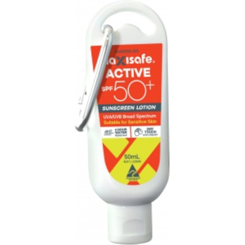 WORKWEAR, SAFETY & CORPORATE CLOTHING SPECIALISTS - SPF 30+ Sunscreen - 50ml with Carabiner