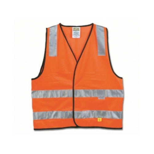 WORKWEAR, SAFETY & CORPORATE CLOTHING SPECIALISTS Hi-vis Orange Safety Vest - day/night use