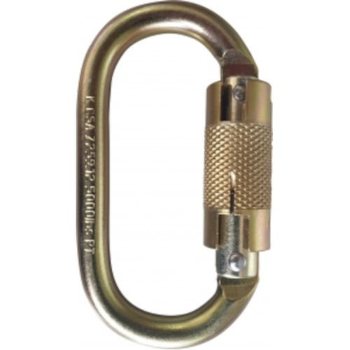 WORKWEAR, SAFETY & CORPORATE CLOTHING SPECIALISTS Maxisafe Screwgate Oval Karabiner - Heavy Duty