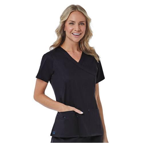 WORKWEAR, SAFETY & CORPORATE CLOTHING SPECIALISTS - BLOSSOM - MOCK WRAP TOP