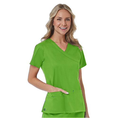 WORKWEAR, SAFETY & CORPORATE CLOTHING SPECIALISTS BLOSSOM - MOCK WRAP TOP