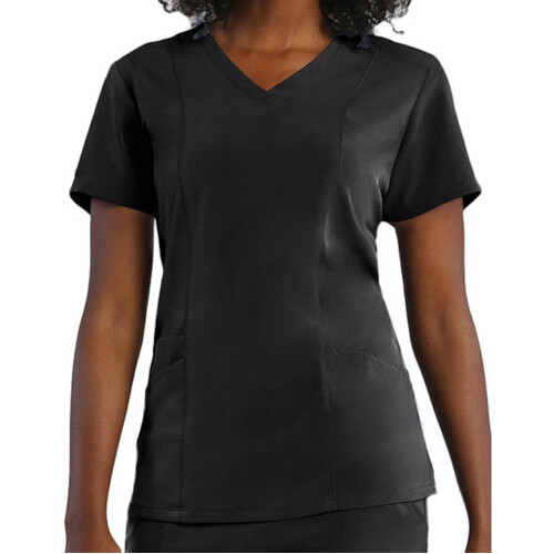 WORKWEAR, SAFETY & CORPORATE CLOTHING SPECIALISTS - PURESOFT - LADIES 3 - PANELS V - NECK TOP