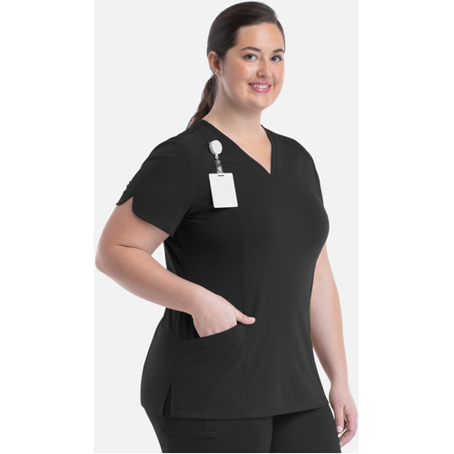 WORKWEAR, SAFETY & CORPORATE CLOTHING SPECIALISTS - FOCUS - TULIP - NECK TOP