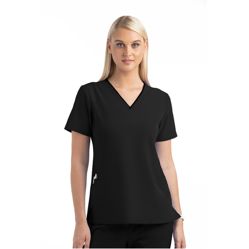 WORKWEAR, SAFETY & CORPORATE CLOTHING SPECIALISTS - MATRIX IMPULSE - WOMEN'S CURVED V - NECK TOP