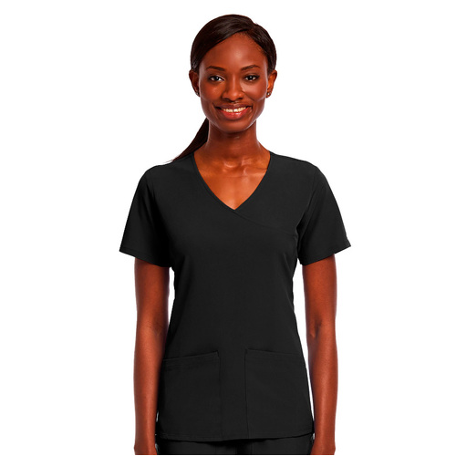 WORKWEAR, SAFETY & CORPORATE CLOTHING SPECIALISTS - MATRIX IMPULSE - WOMEN'S KNIT MOCK - WRAP TOP