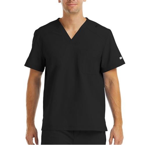 WORKWEAR, SAFETY & CORPORATE CLOTHING SPECIALISTS - MOMENTUM - MEN'S CHEST POCKET V - NECK TOP