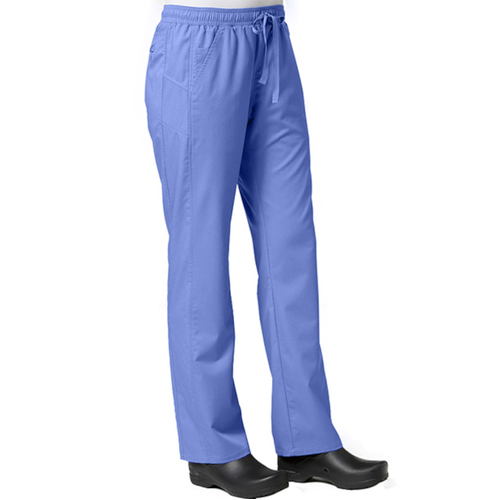 WORKWEAR, SAFETY & CORPORATE CLOTHING SPECIALISTS EON - WOMEN SPORTY MESH PANEL PANT-Ceil Blue-XS