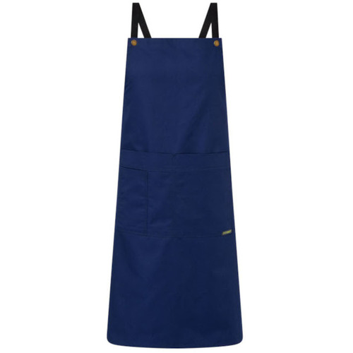 WORKWEAR, SAFETY & CORPORATE CLOTHING SPECIALISTS - FULL BIB APRON WITH POCKETS