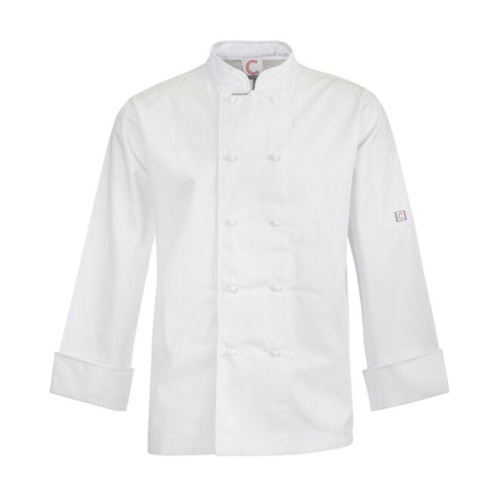 WORKWEAR, SAFETY & CORPORATE CLOTHING SPECIALISTS - CLASSIC CHEF JACKET L/S with fold back cuff & pen pocket