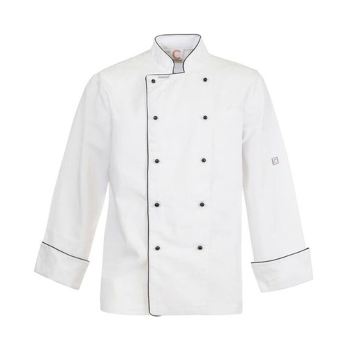 WORKWEAR, SAFETY & CORPORATE CLOTHING SPECIALISTS EXECUTIVE CHEF JACKET L/S with pockets and piping